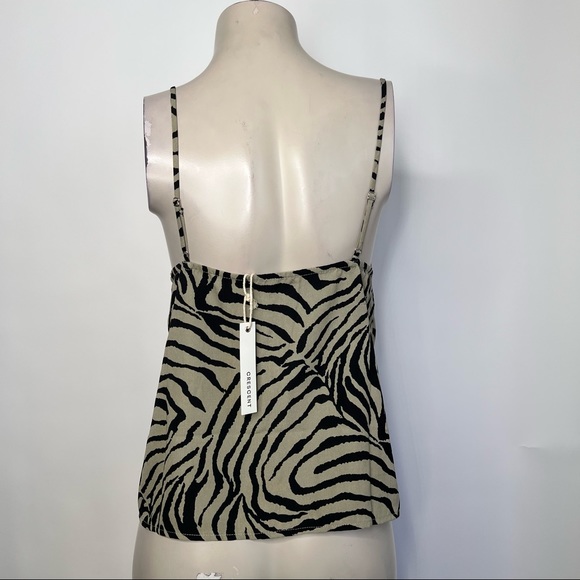 Taupe/Black Zebra Print Cami Blouse - Picture 10 of 10